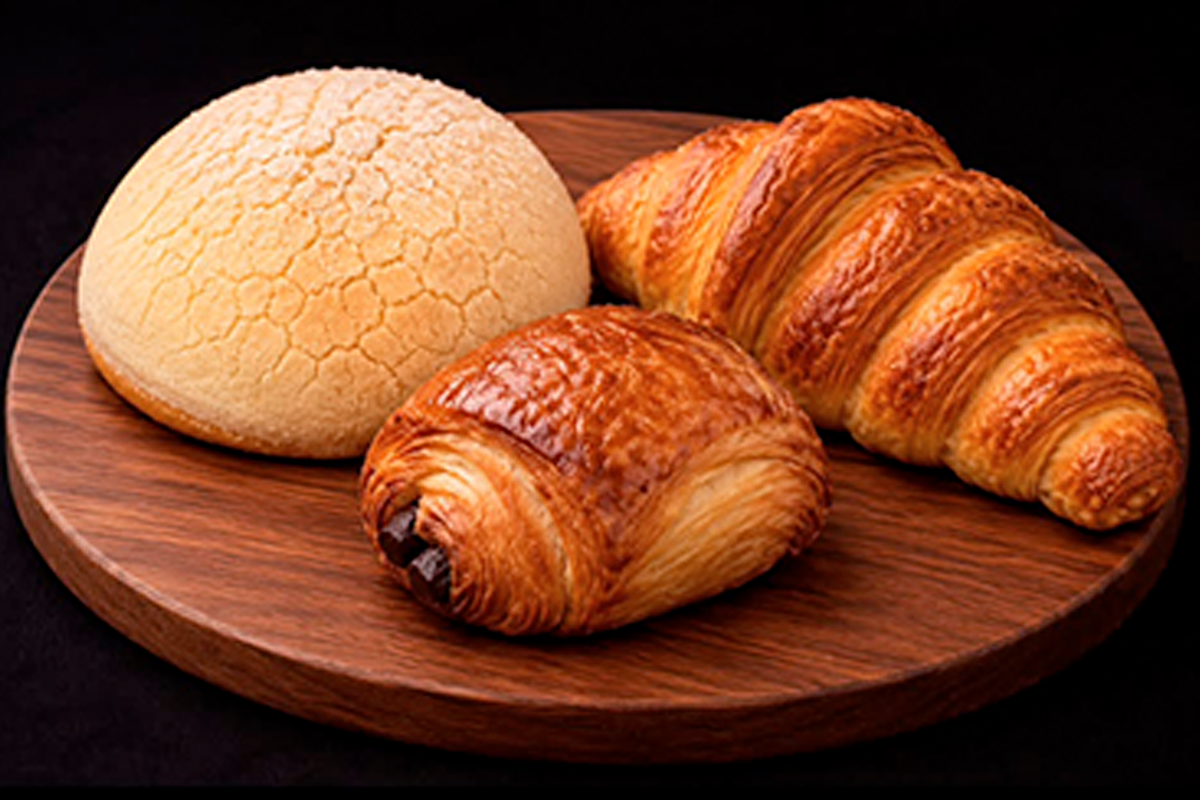 Trío Blanco Bolshoi (Concha blanca + Croissant + Chocolatin)